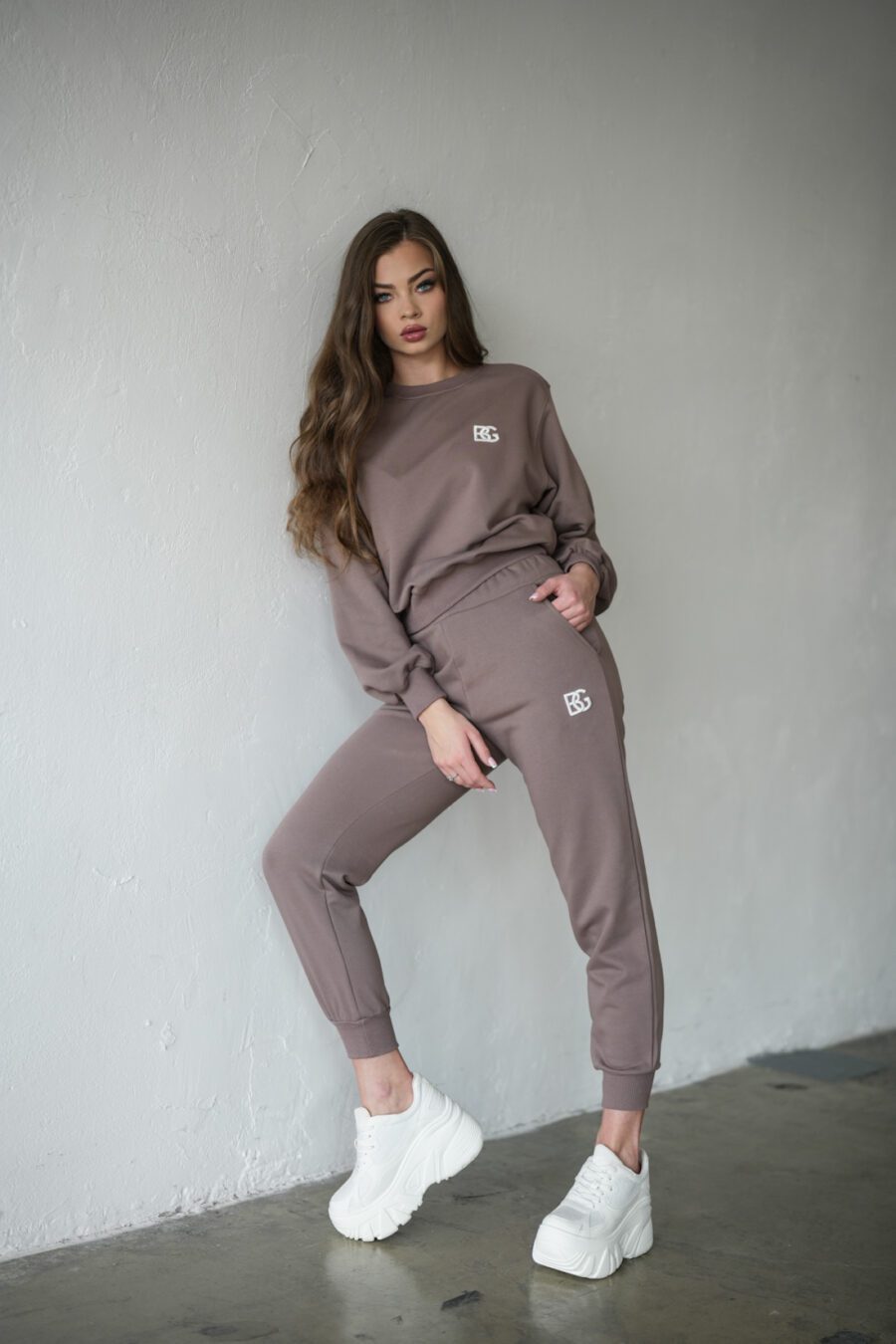 Bluza damska BG Basic | cappuccino - obrazek 5