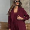 Marynarka damska BG Vogue | bordo