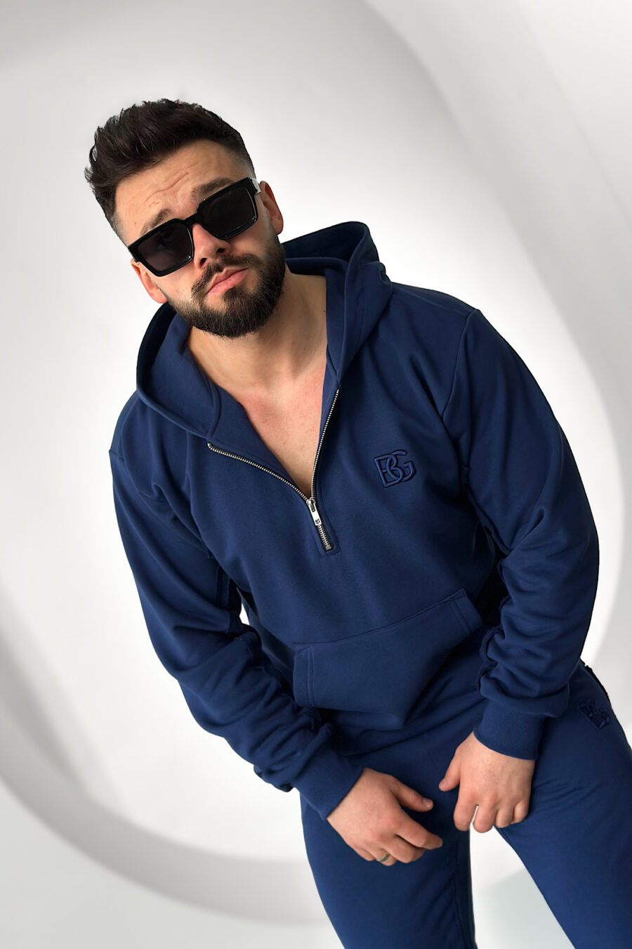 Bluza męska BG Hoody | granat