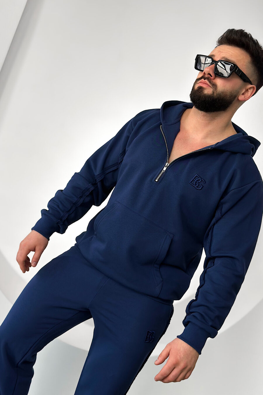 Bluza męska BG Hoody | granat