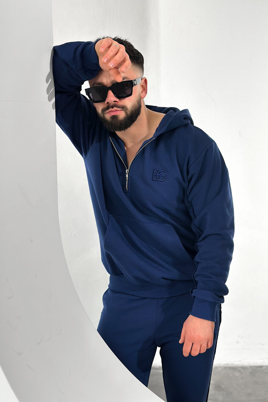 Bluza męska BG Hoody | granat - obrazek 8