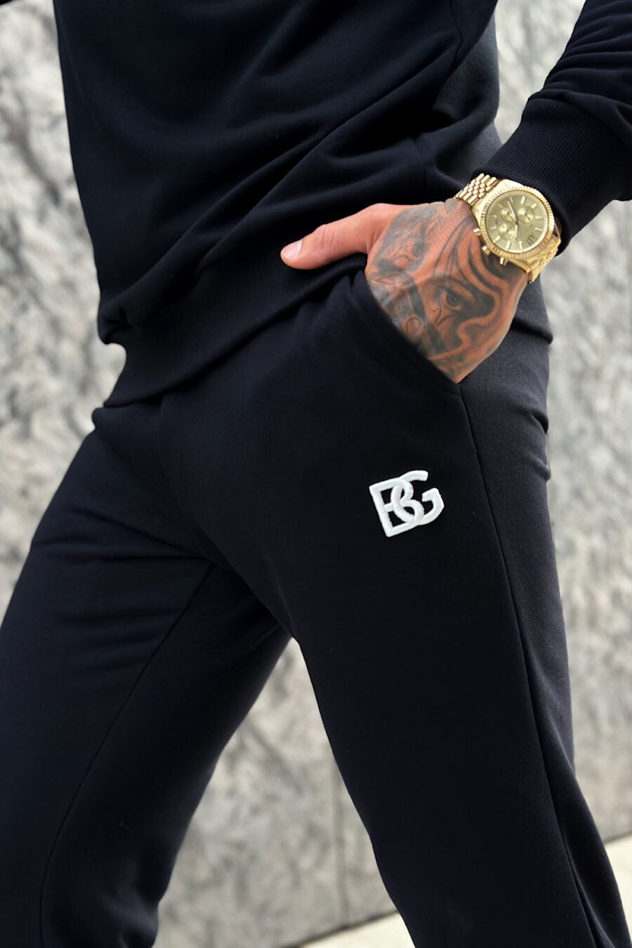 Spodnie męskie BG Brand | czarny - obrazek 6