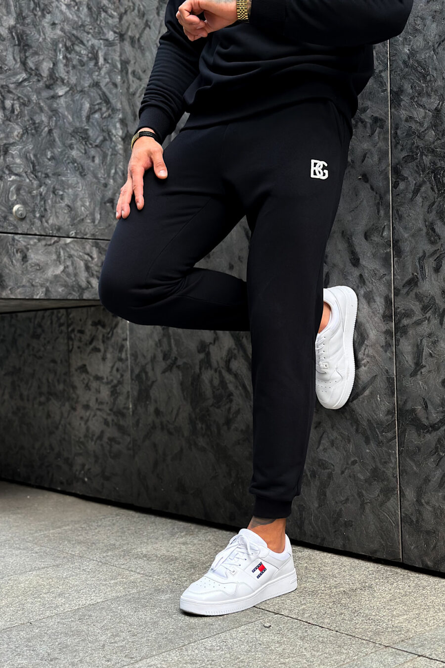 Spodnie męskie BG Brand | czarny - obrazek 4