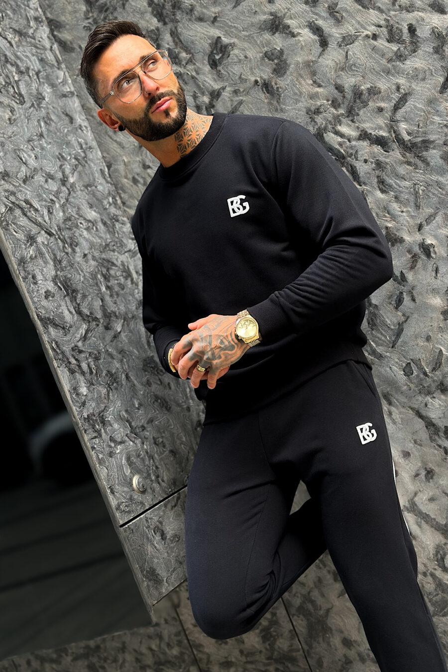 Spodnie męskie BG Brand | czarny - obrazek 10