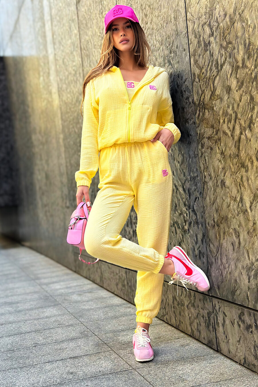 Dres 3-częściowy damski BG Soft | żółty - obrazek 8