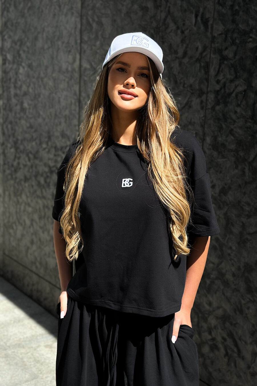 T-Shirt damski BG Early | czarny