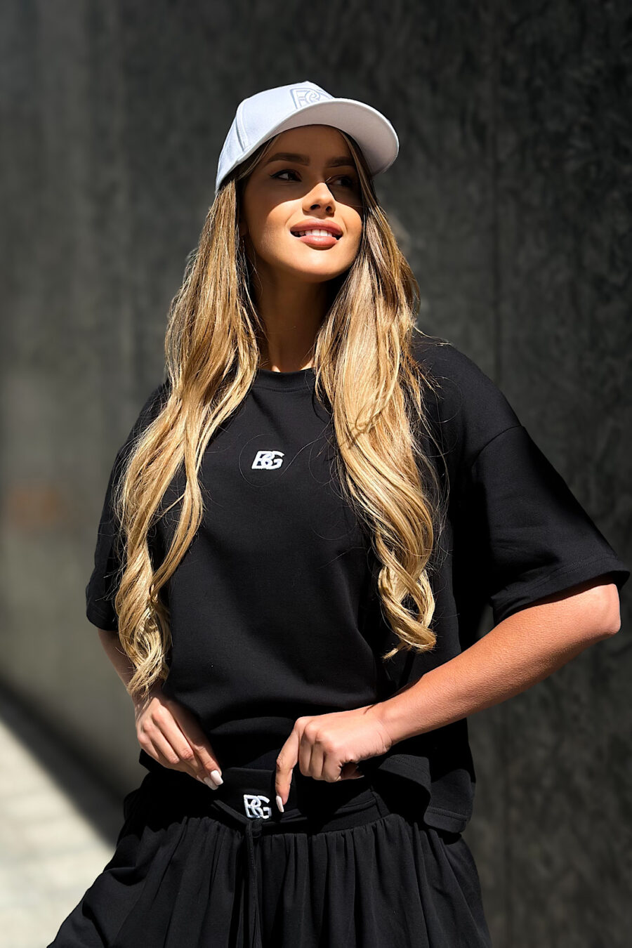 T-Shirt damski BG Early | czarny - obrazek 5