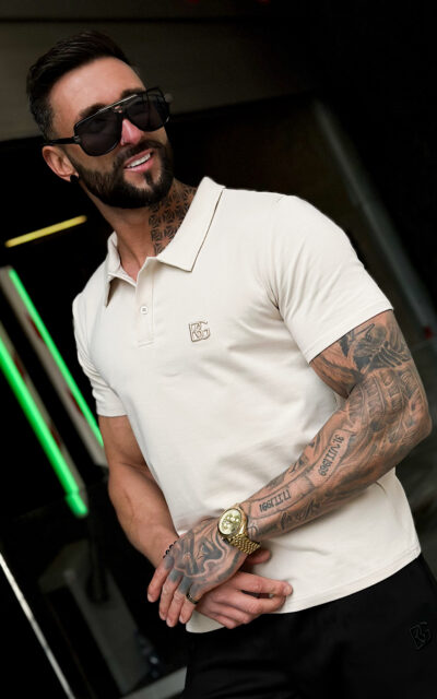 T-Shirt męski BG Polo | beż