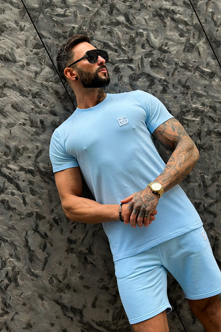 T-Shirt męski BG Bond | błękitny - obrazek 6