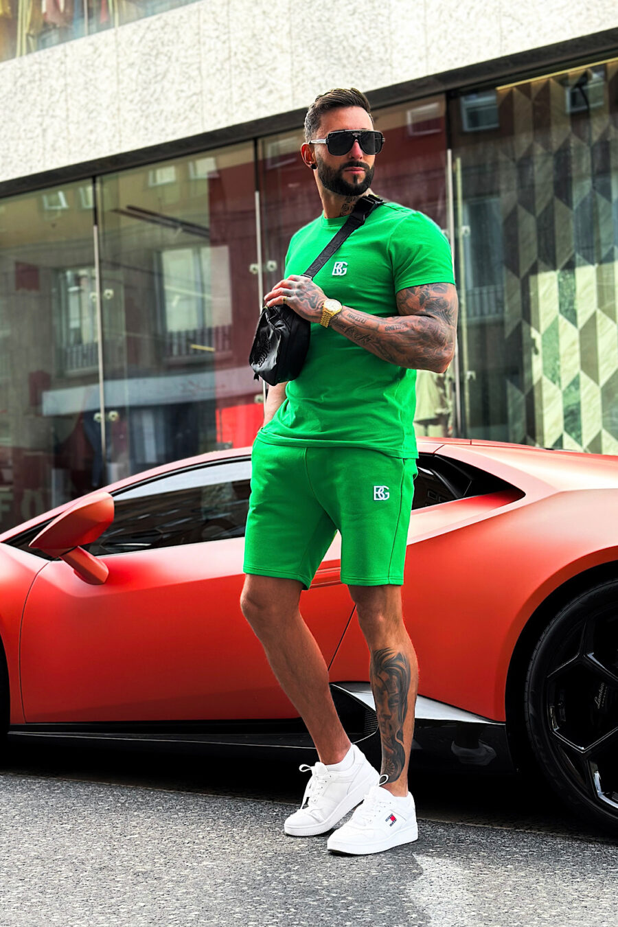T-Shirt męski BG Bond | zielony - obrazek 5