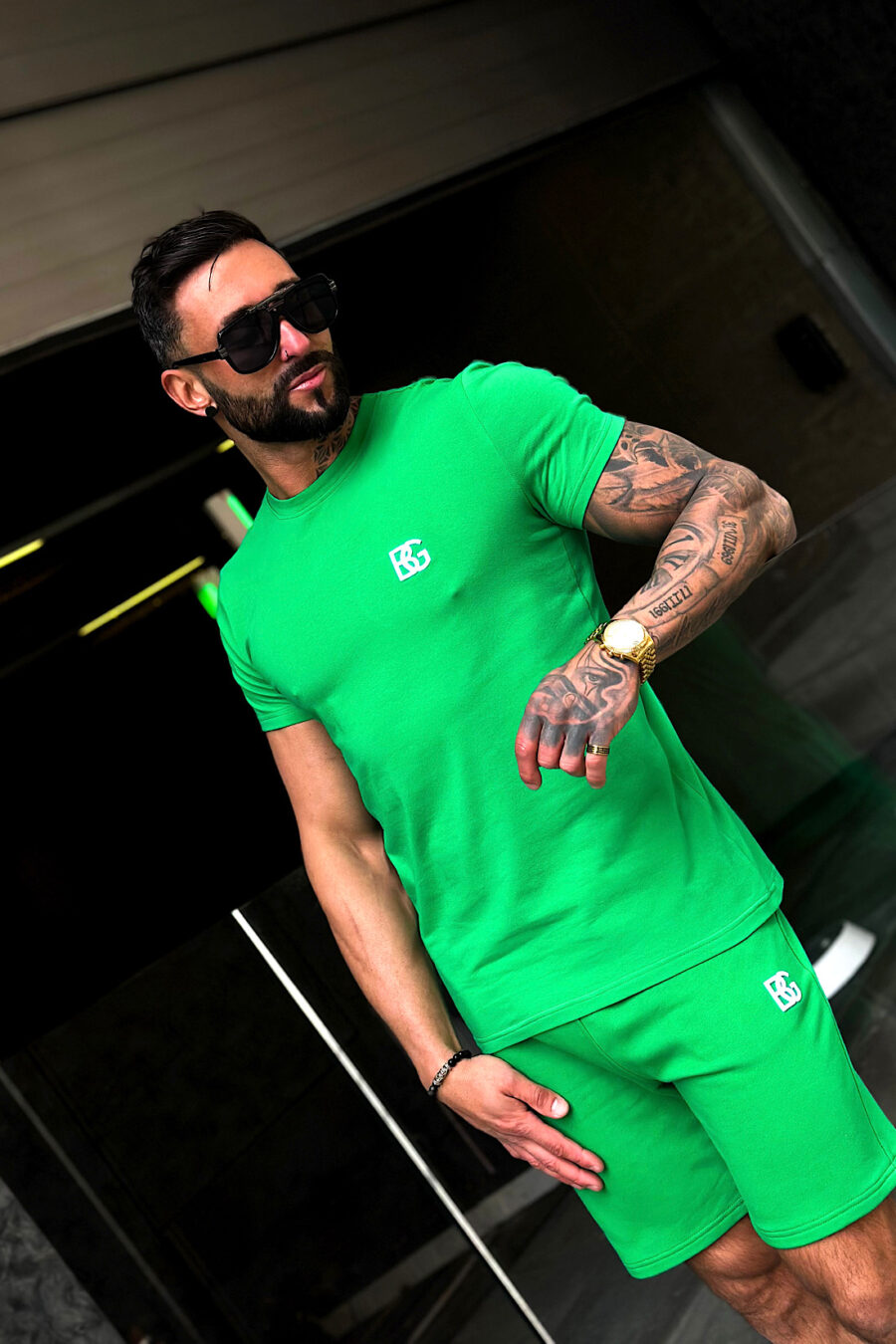 T-Shirt męski BG Bond | zielony - obrazek 6