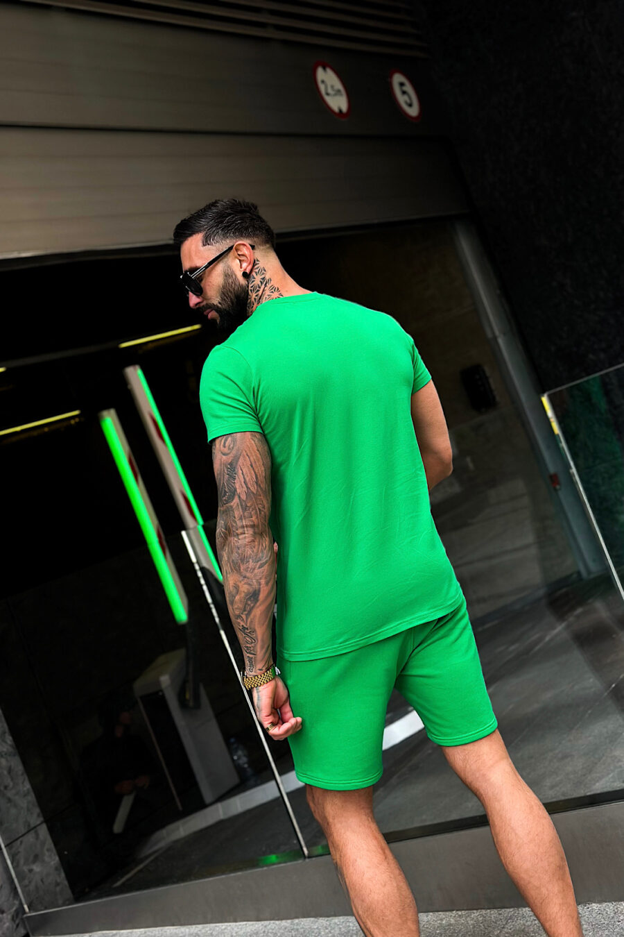 T-Shirt męski BG Bond | zielony - obrazek 4