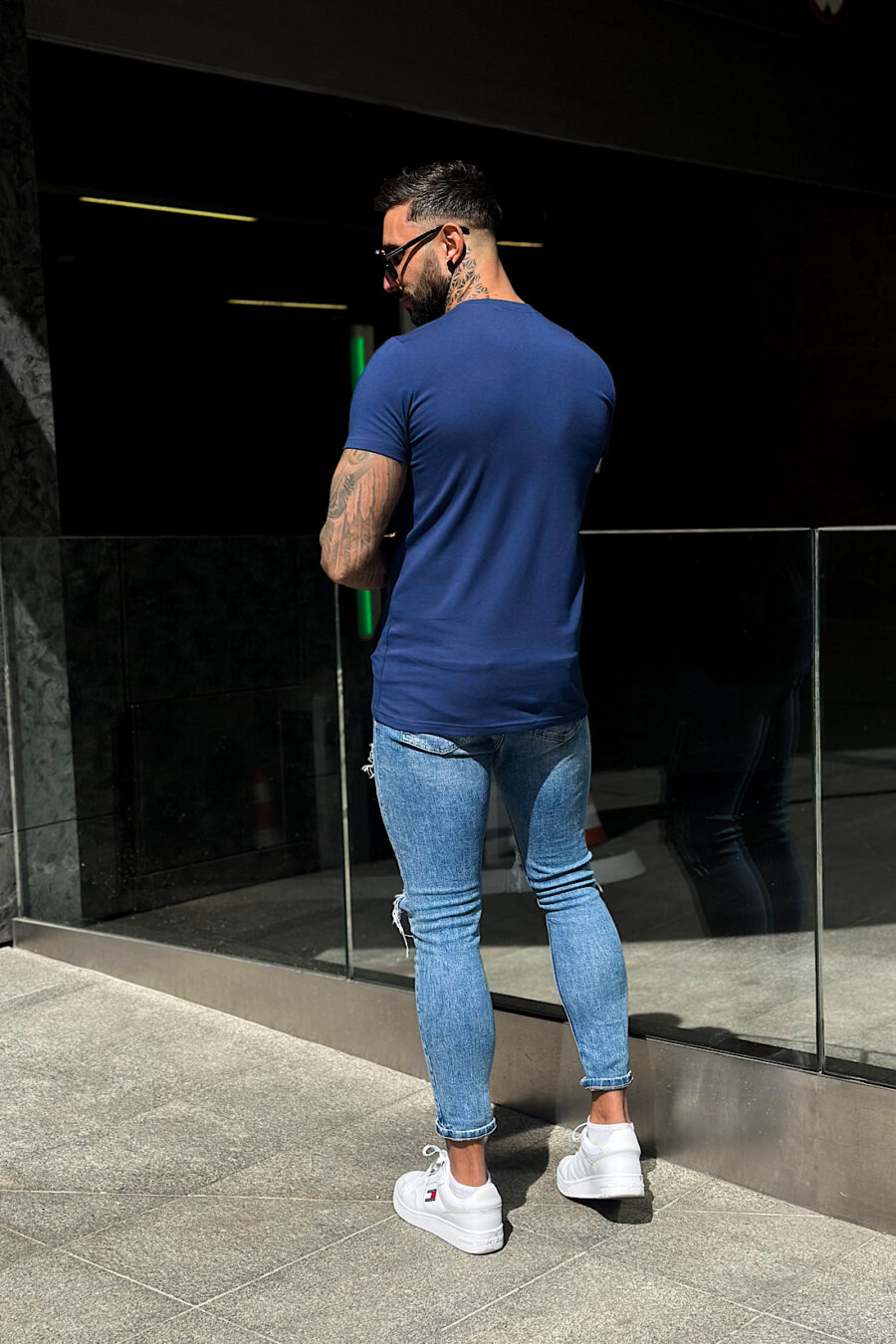 T-Shirt męski BG Bond | granatowy - obrazek 6