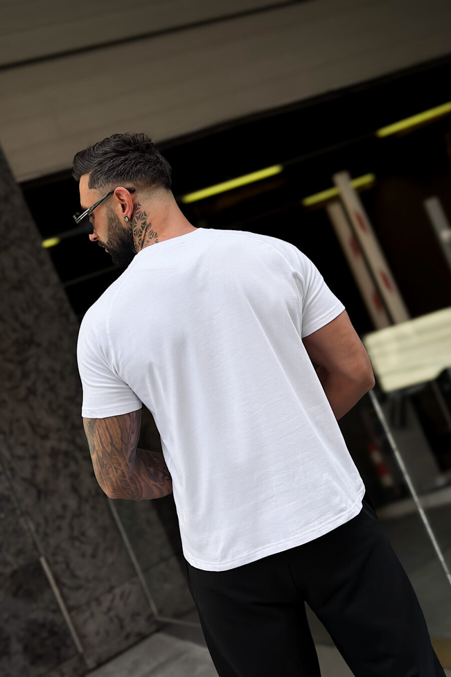 T-Shirt męski BG Bump | biały - obrazek 8