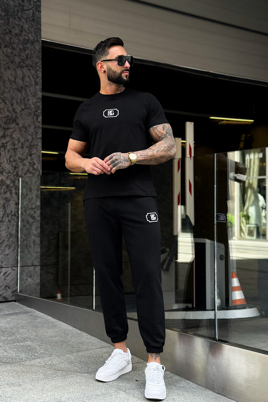 T-Shirt męski BG Bump | czarny - obrazek 6