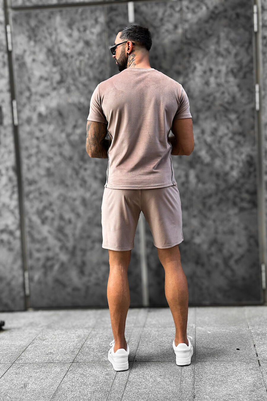 T-Shirt męski BG Silk | beż - obrazek 4