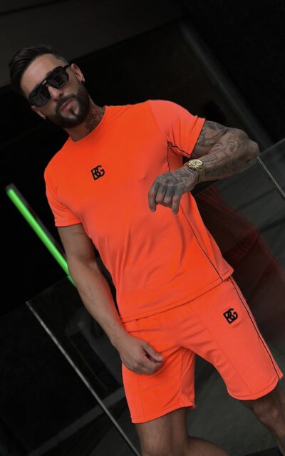 T-Shirt męski BG Silk | pomarańczowy