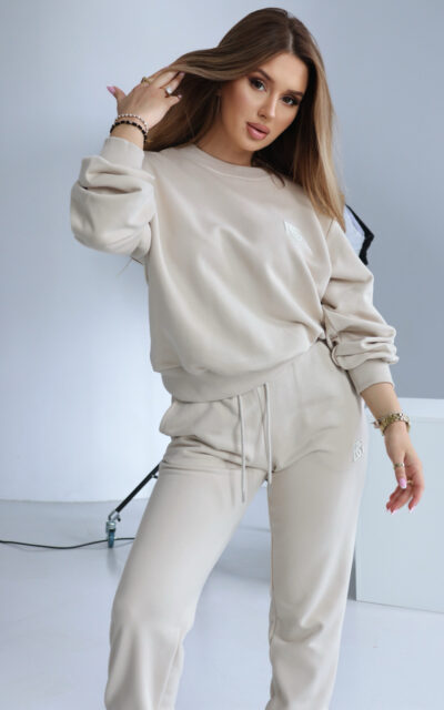 Bluza damska BG Basic | jasny beż