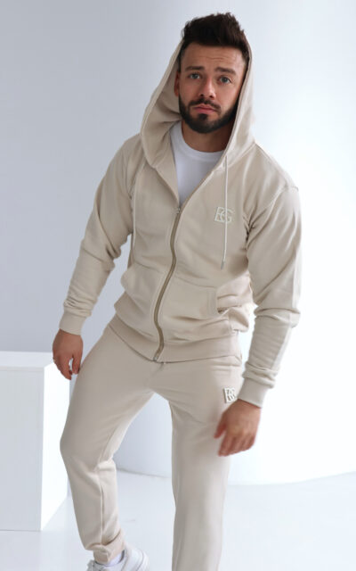 Bluza męska BG Zippy | jasny beż