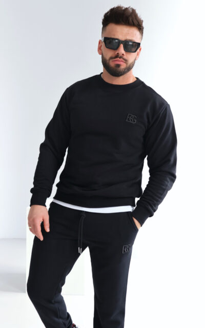 Bluza męska BG Basic | czarny-czarny