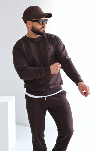 Bluza męska BG Basic | gorzka czekolada