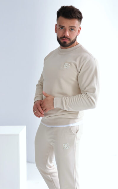 Bluza męska BG Basic | jasny beż