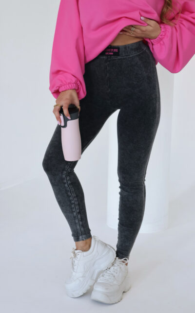 Legginsy damskie BG Shape | ciemnoszary
