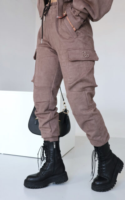 Spodnie damskie BG Army | cappuccino