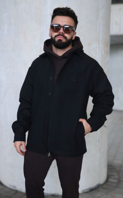 Koszula męska BG Coat | czarny