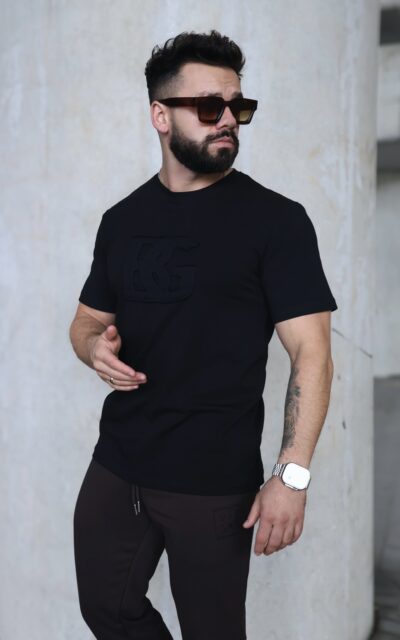 T-Shirt męski BG Origami | czarny