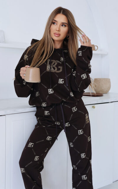 Dres damski BG Holo | czekolada - złoto