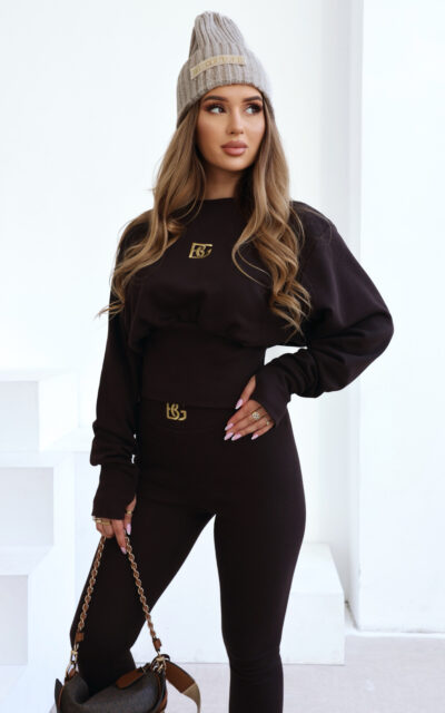 Bluza damska BG Eternal | gorzka czekolada