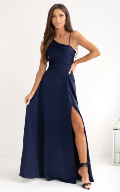 Sukienka Maxi MONAKO 1420 Granatowy