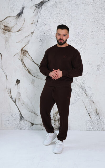 Komplet męski BG Vinci | gorzka czekolada