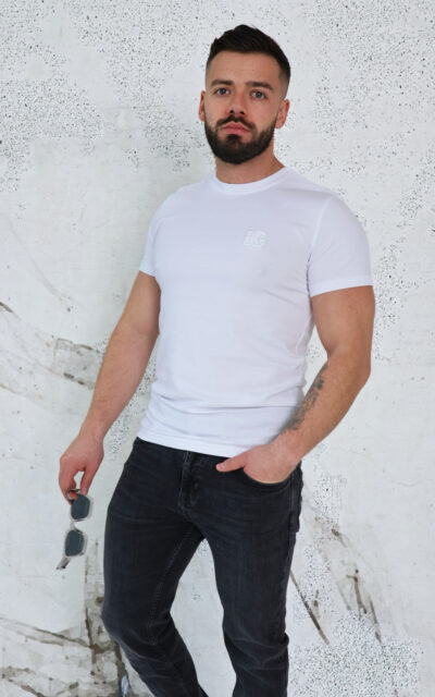 T-Shirt męski BG Bond | biały