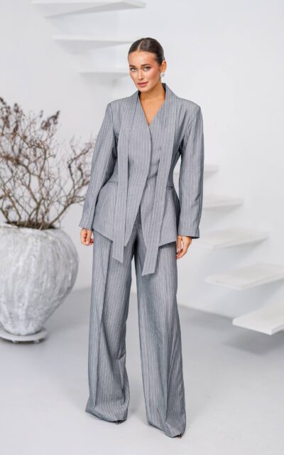 CAIRO Garnitur Damski Dwuczęściowy C552 Jasno Szary