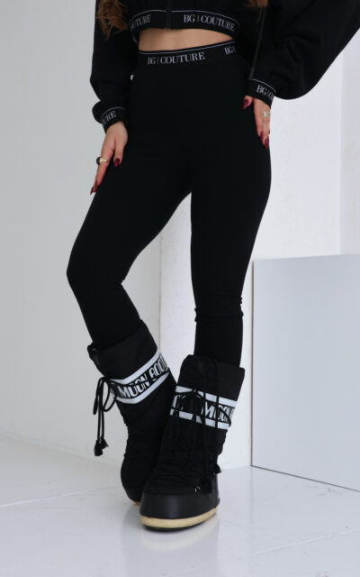 Legginsy damskie BG Swan | czarny