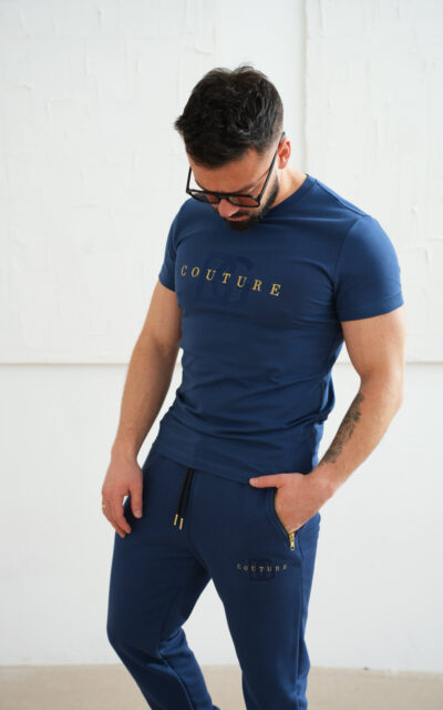 T-Shirt męski BG Fito | granat