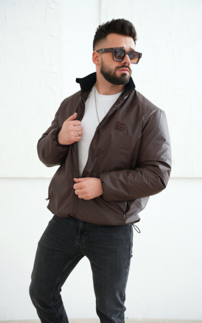 Kurtka męska BG Water | gorzka czekolada